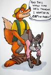 anal anal_penetration bottomless br'er_fox br'er_rabbit brer_fox brer_rabbit canine clothed clothing disney duo english_text fox from_behind gay half-dressed lagomorph male mammal pants pants_down penetration plain_background rabbit sex shirt size_difference song_of_the_south standing text unknown_artist white_background 
