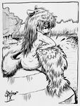  1999 animaniacs bath beiro breasts butt comic female mammal minerva_mink mink mitch_beiro mustelid nipples nude side_boob solo water 