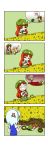  2girls 4koma =_= absurdres anger_vein animal_ears arms_up blonde_hair blood blood_splatter bloody_clothes blue_skirt blue_vest braid chibi chinese_clothes clenched_teeth comic cravat day flandre_scarlet flat_cap flower flower_wreath from_behind grass green_hair green_skirt green_vest hat hat_ribbon head_tilt highres holding holding_knife hong_meiling impaled izayoi_sakuya kasodani_kyouko knife knife_in_head lily_white long_hair looking_up lying maid_headdress mob_cap multiple_girls o_o on_stomach outdoors pool_of_blood puffy_short_sleeves puffy_sleeves rakugaki-biyori rapeseed_blossoms red_hair red_vest ribbon shaking_head short_hair short_sleeves side_ponytail silent_comic silver_hair sitting skirt speech_bubble spoken_person sweatdrop tears teeth touhou trembling twin_braids very_long_hair vest wavy_mouth wings yellow_neckwear 