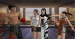  julia_chang kazama_jin kazama_jun ling_xiaoyu tekken 