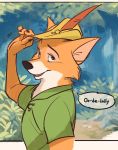  canine comic disney fox hat male mammal robin_hood robin_hood_(disney) singing solo uochandayo zootopia 