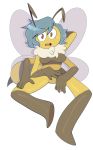  4_arms anthro arthropod bee breasts digital_media_(artwork) eyelashes female hair humanoid insect multi_arm multi_limb norithecat solo wings 