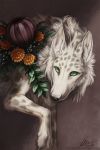  2018 aurru canine digital_media_(artwork) feral fur green_eyes mammal paws simple_background solo white_fur wolf 