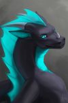  2018 aurru blue_eyes digital_media_(artwork) dragon feral scalie solo spines western_dragon 