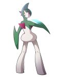  &lt;3 2016 alpha_channel digital_drawing_(artwork) digital_media_(artwork) gallade green_body hi_res looking_back nintendo not_furry pok&eacute;mon pok&eacute;mon_(species) red_eyes revadiehard serious signature simple_background solo standing transparent_background two_tone_body video_games white_body 