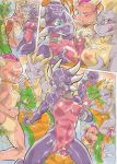  anthro anthro_on_anthro balls blush breasts comic crossgender cum cum_everywhere cum_inside cum_on_breasts cum_on_face cumshot cynder daigaijin dragon ejaculation ember_(spyro) female foursome group group_sex harem male male/female messy on_top orgasm rept_(character) reverse_cowgirl_position sex spyro spyro_the_dragon triple_titfuck video_games 