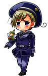  ahoge axis_powers_hetalia bad_id bad_pixiv_id beret blonde_hair chibi cross gnome hajime_kaniku hat male_focus norway_(hetalia) purple_eyes solo uniform 