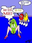  candy commercial food green m_and_ms mascots 