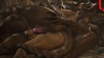  2018 3d_(artwork) anthro anus balls breasts butt claws deathclaw digital_media_(artwork) duo erection fallout female horn male male/female monster nipples nude penetration penis planetmojo pussy reptile scalie sex sofa source_filmmaker tongue vaginal vaginal_penetration video_games 