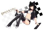  animal_ears artist_logo artist_name belt black_footwear black_hair black_jacket black_shorts blake_belladonna boots breasts cat_ears cowfee crop_top cropped_jacket crossed_legs eyebrows_visible_through_hair full_body head_tilt jacket long_hair medium_breasts micro_shorts midriff navel rwby shorts simple_background sitting smile solo thigh_boots thighhighs white_belt yellow_eyes zipper_footwear 