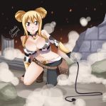  1girl blonde_hair breasts brown_eyes claudia_dragneel cleavage fairy_tail large_breasts lucy_heartfilia tagme 