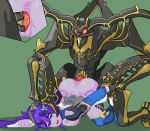  butterfly_hair_ornament darkpiccolo hair_ornament monster phantasy_star phantasy_star_online_2 purple_hair sex taken_from_behind vaginal 