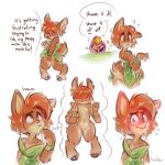  2018 4_fingers anthro arm_wraps bianca_(spyro) blush bottomless buckteeth cervine clothed clothing dialogue digital_media_(artwork) elora embarrassed english_text faun female flat_chested fur green_eyes hair hedge hood hooves humanoid_hands lagomorph leaf_clothing looking_at_viewer mammal masturbation navel nude orange_fur panken pussy pussy_juice rabbit shaved_pussy short_hair signature simple_background skirt smile solo speech_bubble spyro_the_dragon standing surprise sweat teeth text thinking thought_bubble underwear video_games white_background wraps 