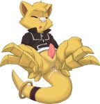  abra alpha_channel anus bottomless clothed clothing cum cum_in_ass cum_inside erection jacket male nintendo open_mouth penis pok&eacute;mon pok&eacute;mon_(species) seth-iova simple_background solo spread_legs spreading tapering_penis transparent_background video_games young 