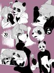  ! 2018 4_fingers anthro bardeaux bear blush cum cum_on_face digital_drawing_(artwork) digital_media_(artwork) duo erection gauge hair hi_res male male/male mammal musical_note open_mouth oral panda purple_background red_panda sequence sex simple_background sweat tongue 