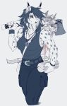  2018 anthro breasts clothed clothing digital_media_(artwork) feline female hi_res holding_object holding_weapon inkrend jewelry lynx mammal necklace simple_background solo standing weapon white_background 