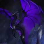  2018 banicsidy black_scales blakc_hair blakc_scales digital_media_(artwork) dragon feral horn membranous_wings scales scalie simple_background solo western_dragon wings 