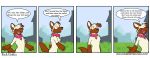  anthro canine collar comic dialogue dog edit english_text female flat_chested housepets! mammal pink_eyes rick_griffin sasha_(housepets!) singing solo text webcomic 