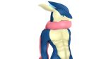  amphibian athletic cho0c0 digital_media_(artwork) greninja kaito_the_greninja looking_at_viewer male muscular nintendo pok&eacute;mon pok&eacute;mon_(species) smile solo tongue video_games 