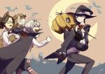  4girls absurdres agari_himiko black_eyes black_hair blonde_hair brown_hair halloween halloween_costume hantasy1 highres komi-san_wa_komyushou_desu komi_shouko long_hair multiple_girls osana_najimi short_hair tadano_hitohito yamai_ren 