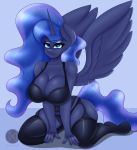  anthro anthrofied belt big_breasts breasts clothing equine female friendship_is_magic horn legwear lingerie mammal my_little_pony panties pegasus princess_luna_(mlp) socks trentgt underwear unicorn wings 