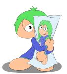  cpctail dakimakura_design female green_hair hair lemming lemmings male mammal pillow rodent 