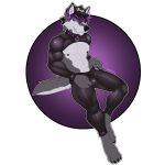  anthro bambii_dog bulge canine clothed clothing collar hat looking_at_viewer male mammal nipples rubber solo tight_clothing 