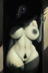  2018 anthro areola big_breasts bone breasts canine claws creepy digital_media_(artwork) fangs female fur glowing glowing_eyes humanoid ikiki looking_at_viewer mammal monster monstrous_humanoid nipples nude pubes pussy scp-1471 scp_containment_breach scp_foundation skull solo standing wide_hips 