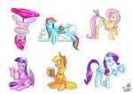  2018 apple_bloom_(mlp) applejack_(mlp) daring_do_(mlp) equine female fluttershy_(mlp) friendship_is_magic horn horse jowybean mammal my_little_pony pegasus pinkie_pie_(mlp) pony rainbow_dash_(mlp) rarity_(mlp) twilight_sparkle_(mlp) unicorn winged_unicorn wings 