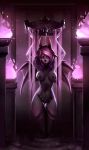  2018 andyd anthro areola bat breasts digital_media_(artwork) female hair mammal nipples purple_eyes purple_hair pussy solo 
