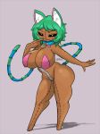  2018 animal_humanoid big_breasts breasts cat_humanoid collar digital_media_(artwork) doll fan_character feline female hair humanoid jyto looking_at_viewer mammal open_mouth pointy_ears ragdoll simple_background smile solo standing teeth 