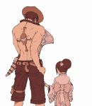  1boy 1girl age_difference artist_request japanese_clothes kimono one_piece portgas_d_ace 
