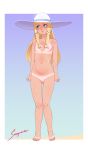  arms_at_sides blonde_hair breasts clenched_hands creatures_(company) game_freak gluteal_fold green_eyes lillie_(pokemon) looking_away nail_polish nintendo nude pokemon pokemon_(game) pokemon_sm pubic_hair puckered_lips pussy sexynomicon small_breasts sunhat tan tanline 