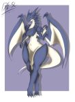  anthro breasts de.su dragon female solo 