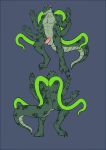  4_arms alien back_tentacles balls claws lizard male multi_arm multi_limb nude penis reptile scalie scarlet-frost simple_background solo sumrak_(snepkayz) 