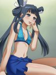  1girl awa black_hair blue_eyes ookami-san ryuuguu_otohime swimsuit 