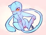  3_toes amber_eyes blush female feral flipside fluffy fluffy_tail legendary_pok&eacute;mon long_tail looking_at_viewer mew nintendo nude pok&eacute;mon pok&eacute;mon_(species) pussy shiny_pok&eacute;mon short_ears smile spread_legs spreading thin_tail toes video_games 