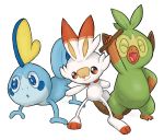  2019 :d :o all_fours alpha_channel ambiguous_gender anthro barefoot cute_fangs eyes_closed fangs feral fur grookey lagomorph long_ears looking_away mammal nintendo nude open_mouth pok&eacute;mon pok&eacute;mon_(species) pose queenkami reptile scalie scorbunny sharp_teeth simple_background smile sobble teeth tongue transparent_background video_games 