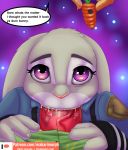  blackmail canid canine carrot cum cum_in_mouth cum_inside disney fellatio female first_person_view food fox judy_hopps lagomorph looking_up makarimorph male male/female mammal microphone nick_wilde oral penis police rabbit sex vegetable zootopia 