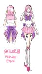  1girl crossover one_piece pink_hairsmile sailor_moon smile tattoo vinsmoke_reiju 