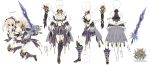  armor brave_girl_ravens character_design cleavage heels satsuki_misuzu stockings sword thighhighs 
