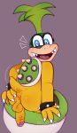  anthro anus balls butt eyewear faggotrat fangs glasses green_hair hair hi_res humanoid_penis iggy_koopa koopa koopaling male mario_bros nintendo penis presenting presenting_hindquarters scalie shell solo tagme video_games 