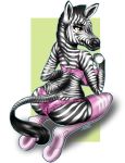  absurd_res asesimio big_breasts breasts equid equine female hi_res mammal solo zebra 