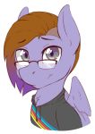  2019 absurd_res clothed clothing digital_media_(artwork) equid equine eyewear fan_character fearingfun fearingfun_(character) glasses hi_res looking_at_viewer male mammal my_little_pony pterippus simple_background solo white_background 