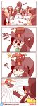  4koma absurd_res bandage blush blush_stickers bread clothing comic convenient_censorship dialogue diives dress emanata english_text food footwear gaghiel group hi_res mawile nintendo open_mouth pidgeot pidgey pok&eacute;mon pok&eacute;mon_(species) shoes simple_background sweat sweatdrop text video_games white_background 