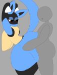  2019 against_wall anon anthro bedroom_eyes big_breasts big_butt blue_fur breasts butt butt_grab digital_media_(artwork) duo female fluffy fur half-closed_eyes hand_on_butt hi_res huge_breasts human looking_back lucario male male/female mammal nintendo penetration pok&eacute;mon pok&eacute;mon_(species) seductive sex simple_background spikes standing thick_thighs traashmann video_games 