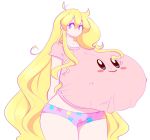  blonde_hair breasts curvy gigantic_breasts kirby theycallhimcake 