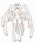  2018 2_toes 3_fingers abdomen anthro arachnid arthropod beady_eyes biped black_eyes breasts brown_exoskeleton brown_fur camel_spider chelicerae claws exoskeleton featureless_breasts featureless_crotch female foxydraws front_view full-length_portrait fur graphite_(artwork) hi_res knock_kneed medium_breasts mixed_media multicolored_fur non-mammal_breasts nude pen_(artwork) pencil_(artwork) portrait simple_background solo standing toe_claws toes traditional_media_(artwork) two_tone_fur white_background white_fur 