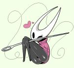  &lt;3 arthropod black_skin butt clothing dark_skin eyelashes female front_view hollow_knight hornet_(hollow_knight) insect low_res one_eye_closed plump_labia presenting presenting_hindquarters presenting_pussy pussy solo sweater wink ɯ(_&ndash;_&ndash;_)ɯ 