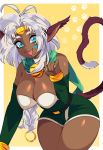 2019 aisha_clanclan alien animal_humanoid ashiji big_breasts blue_eyes breasts cat_humanoid clothed clothing colored_nails ctarl-ctarl fangs felid felid_humanoid feline feline_humanoid female hair hi_res humanoid long_hair mammal open_mouth open_smile outlaw_star smile solo white_hair 